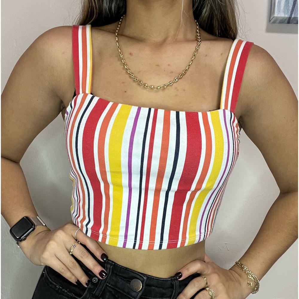 Colorful crop top